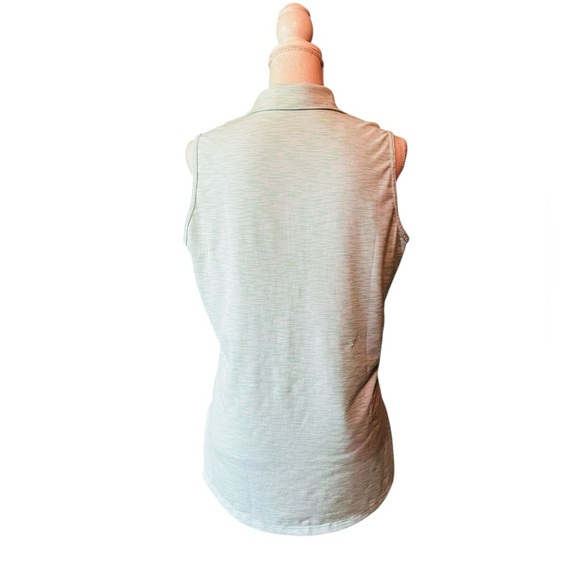 Adidas Women’s Mint Green Athletic Polo Tank Top Size Large - Picture 3 of 13